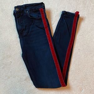 Zara velvet lined Jeans